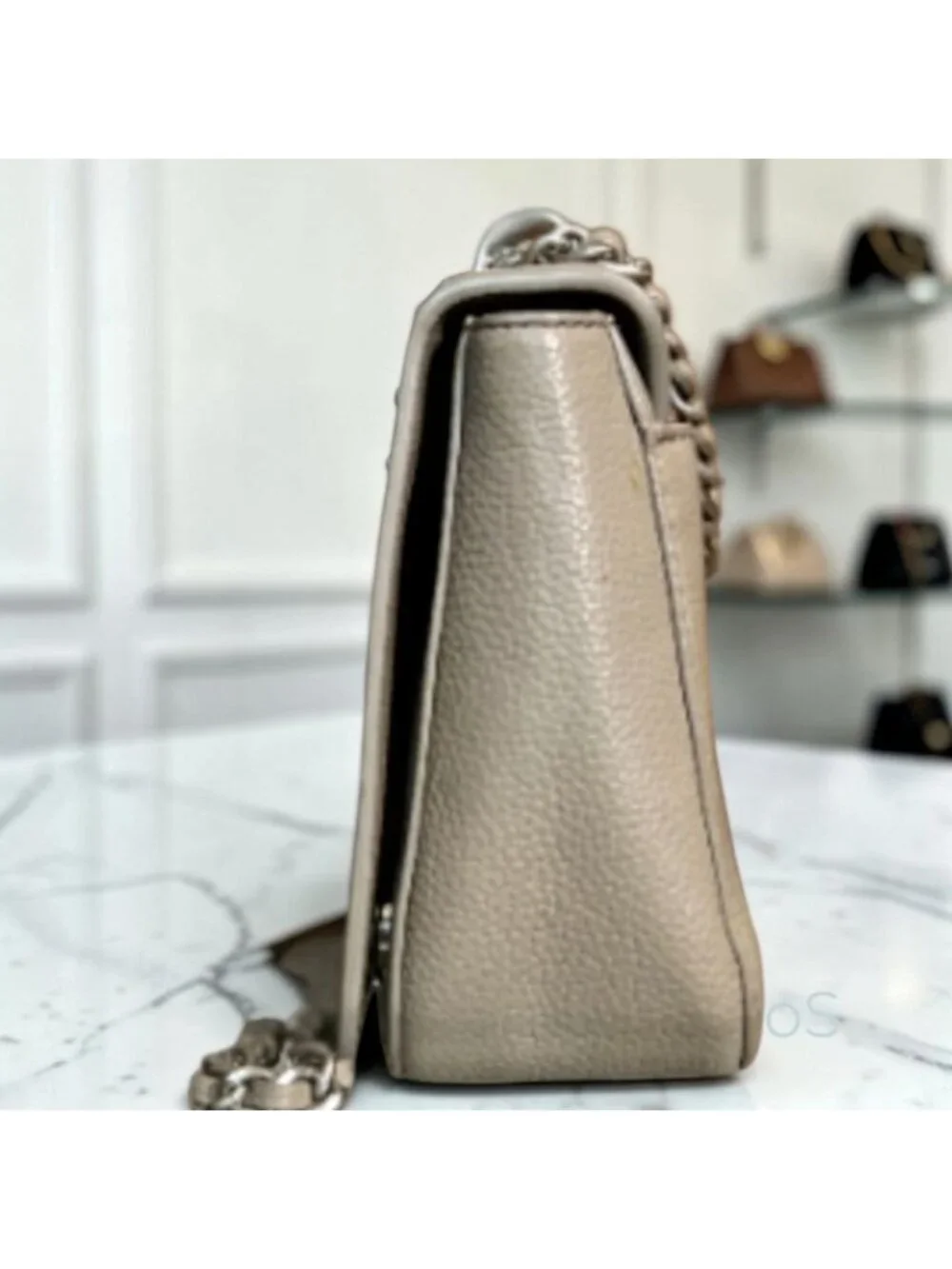 Tory Burch Grey and Silver Britten Shoulder Bag / Crossbody 998066